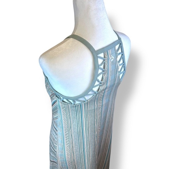 Prana Womens XS Ardor Dress Agave Samba Halter Neck Mini Dress Spaghetti Strap - Picture 3 of 11